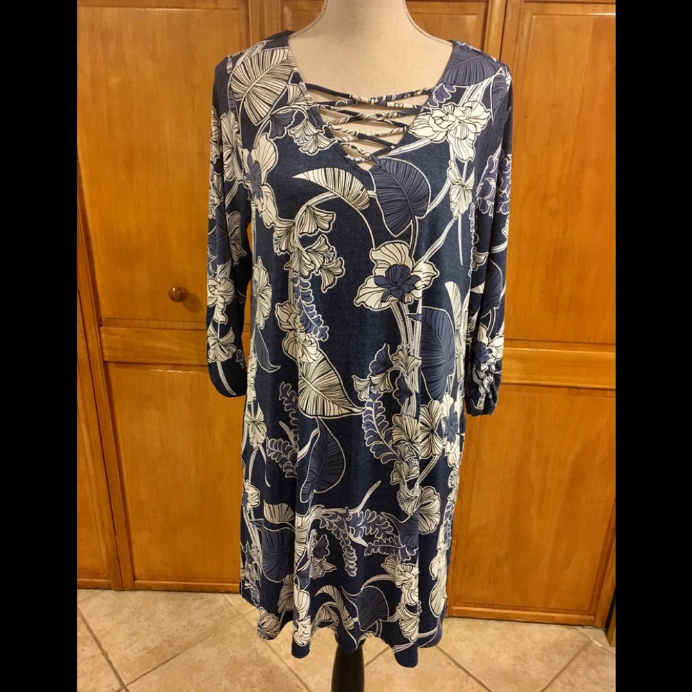 AGB Blue & White Dress